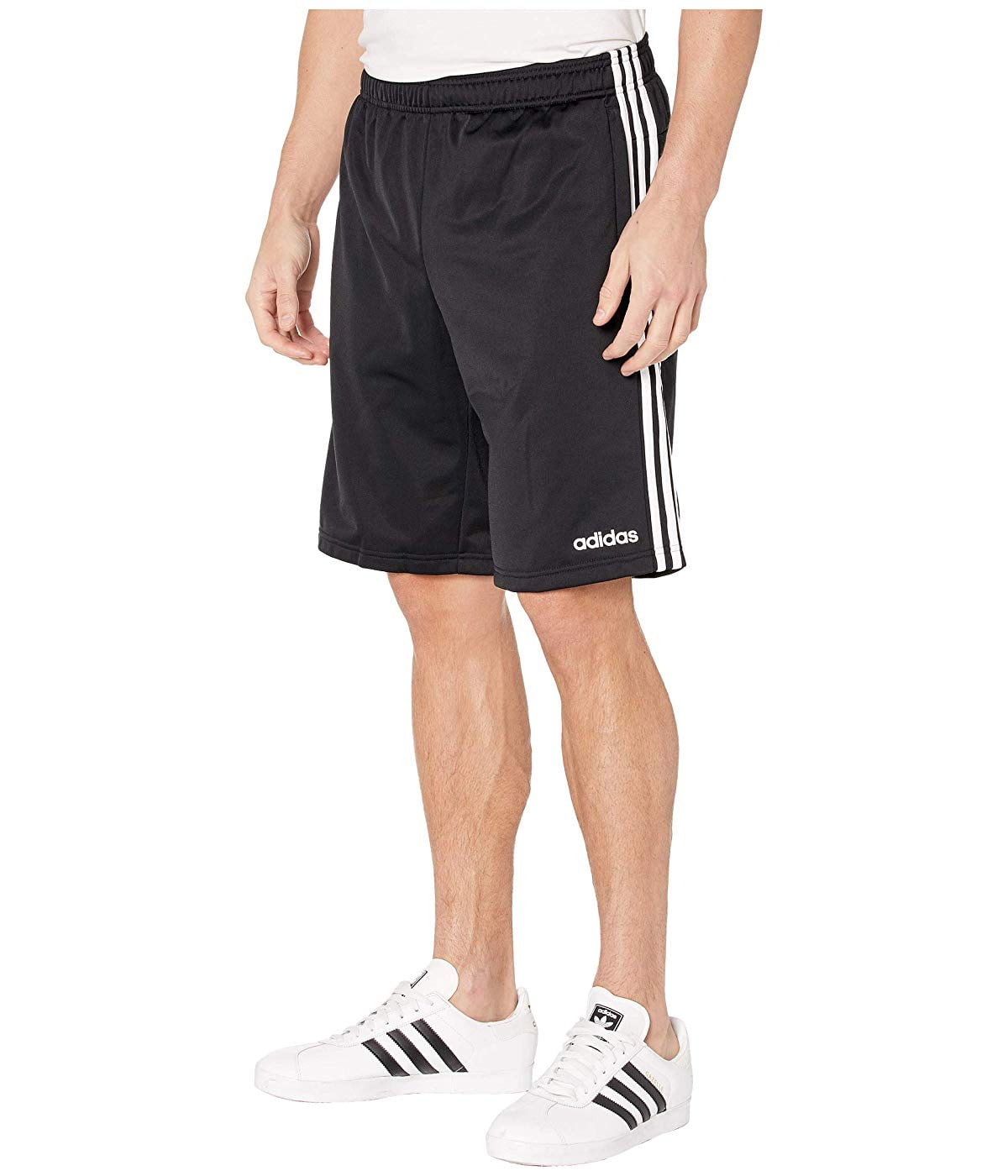 adidas Tricot 3-Stripes Essentials Shorts Black/White