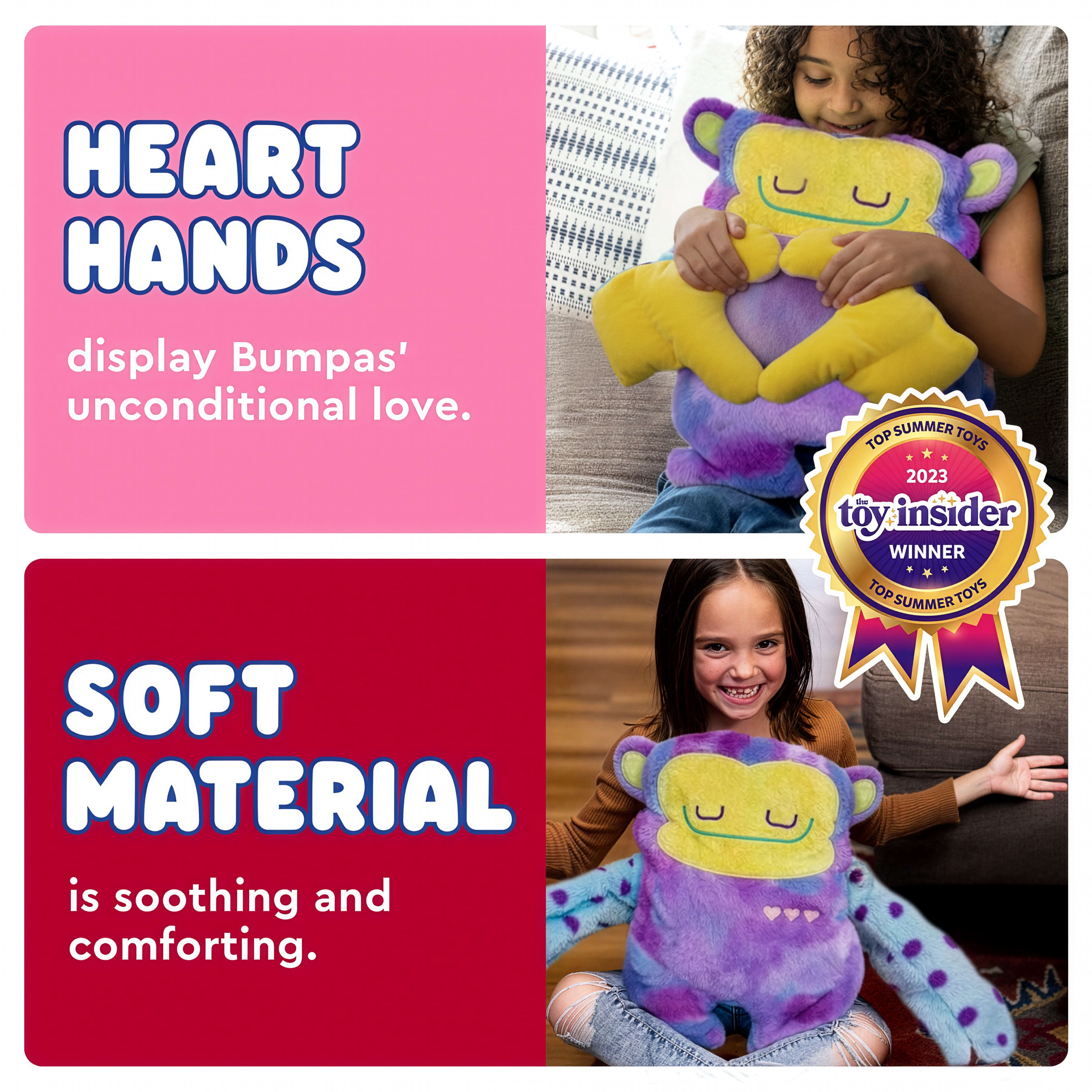 Bumpas Chup Weighted Plush Toy - Calming Stuffed Animal, Machine Washable - Ages 3+