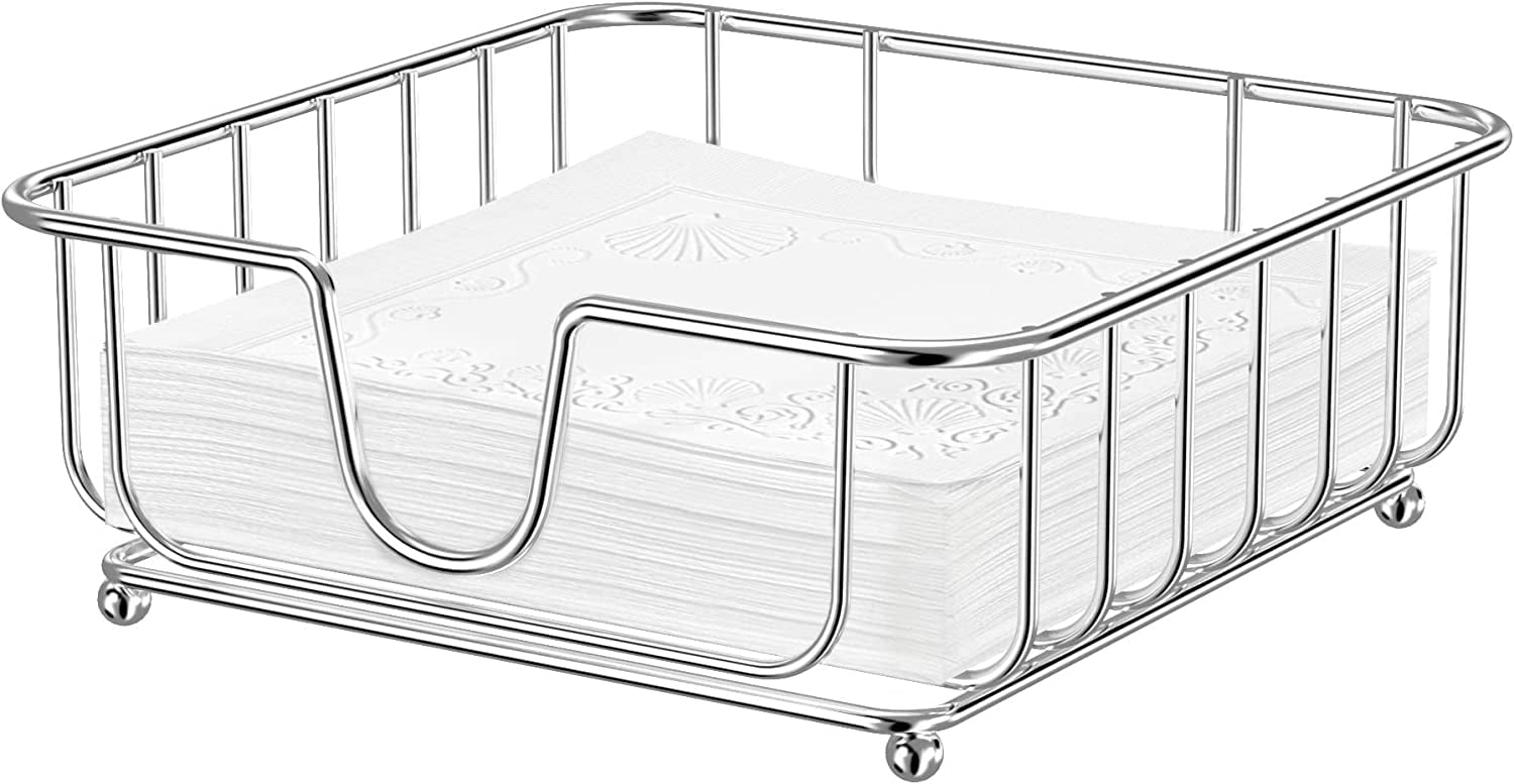 Napkin Holder for Table, HBlife Chrome Napkin Holder for Kitchen