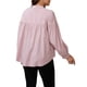 thumbnail image 3 of CAMISAS Y BLUSAS DE MATERNIDAD CHIC INSPIRADORAS PARA MUJERES, CON PLECA, BOTONES Y MANGA LARGA, TOP DE EMBARAZO Y LACTANCIA, TALLA 2XL, ROSA, 3 of 6