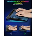 thumbnail image 3 of Wagpak RGB Lighting Wireless Ergonomic Keyboards,with Wrist Rest, Black, 3 of 8