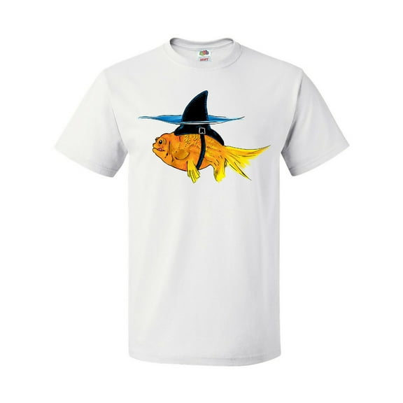Inktastic Funny Goldfish with Shark Fin T-Shirt