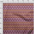 thumbnail image 2 of oneOone Cotton Cambric Fabric Damask & Chevron Ikat Print Fabric BTY 56 Inch Wide, 2 of 4