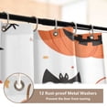 thumbnail image 5 of 4-Piece Bathroom Set with Waterproof Shower Curtain with Non-Slip Bath Mat, U-Shaped Mat & Toilet Lid Cover Several Halloween Elements, 5 of 8