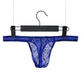 thumbnail image 3 of Tanga de encaje de una pieza para hombre, pantalones T, ropa interior sexy de cintura baja de seda de hielo, 3 of 6