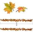 thumbnail image 4 of 2 Pack Fall Garland Maple Leaf, 6.5Ft/Piece Hanging Vine Garland Artificial Autumn Foliage Garland Thanksgiving Decor for Home Wedding Fireplace Party, 4 of 5