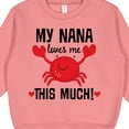 thumbnail image 3 of Inktastic Nana Loves Me Grandson Toddler Sweatshirt, 3 of 4