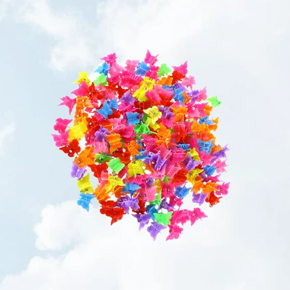 HEMOTON  150 Pcs Girls Bobby Pins Hair Barrettes Butterfly Clamps Clips for Child