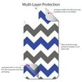 thumbnail image 4 of DistinctInk Custom SKIN / DECAL compatible with OtterBox Symmetry for iPhone 11 Pro (5.8" Screen) - Blue Grey Chevron Stripes - Chevron Stripes Pattern, 4 of 5