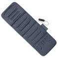 Collections Etc Plush Heated Full Body and Back Massager Chair Pad with