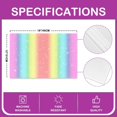 thumbnail image 4 of Glitter Rainbow Placemats Set of 4 Pastel Table Mats Placemat Kids Colorful Stripes Multicolor Decor Table Place Mats 12"x18" (No Glitter), 4 of 4