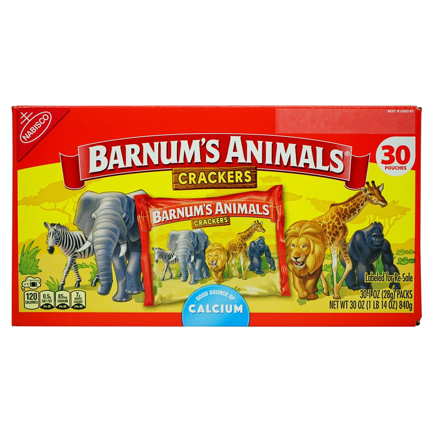 Barnum's Animal Crackers, 1 Ounce (Pack of 30)