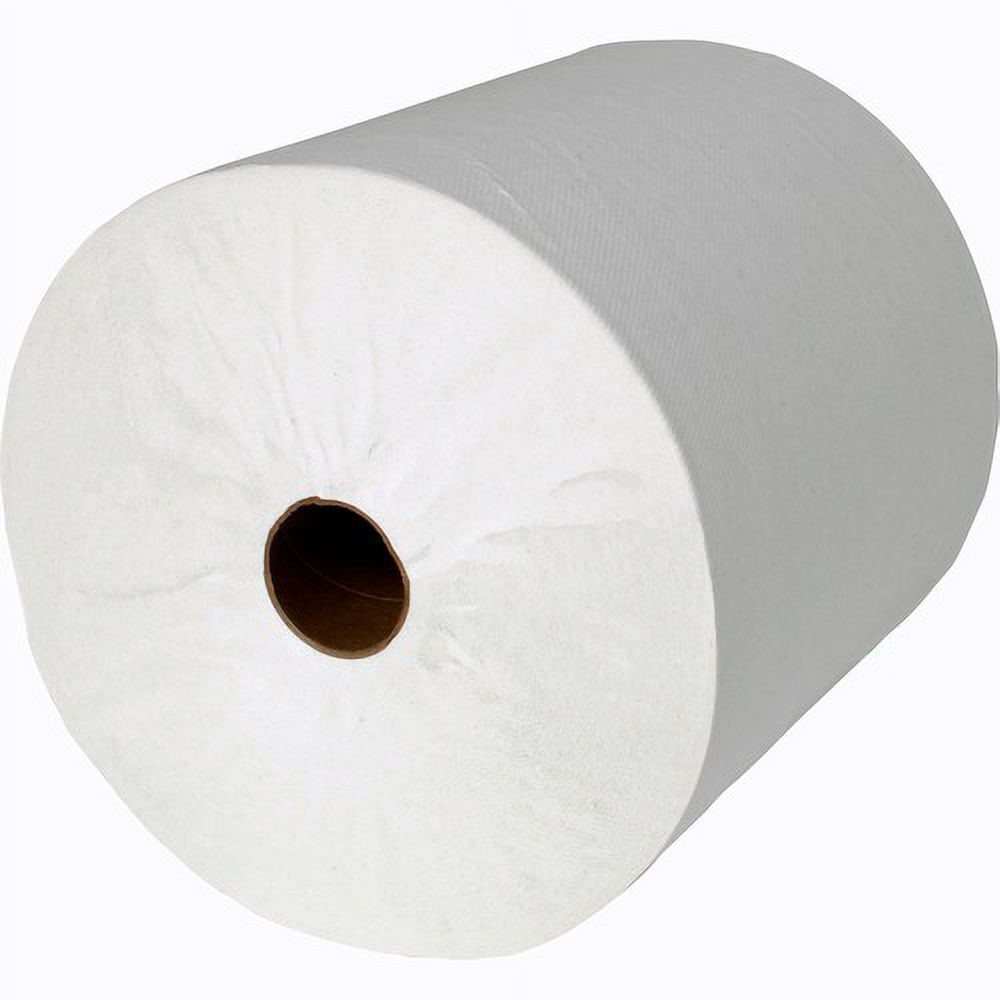 Scott White Hard-roll Towels 1 Ply - 8" x 800 ft - 7.87" Roll Diameter - White - Nonperforated, Absorbent, Non-chlorine Bleached - 12 / Carton - image 3 of 7