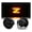 Static yellow light, variant on Applicable to 2 Z-Shaped LED Side Lights Nissan 370z 2009-2015.