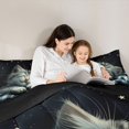thumbnail image 5 of jejeloiu Cute Cat 7-Piece Bedding Comforter Set Kids,Galaxy Starry Sky Print King Bedding Sets,Reversible, 5 of 7