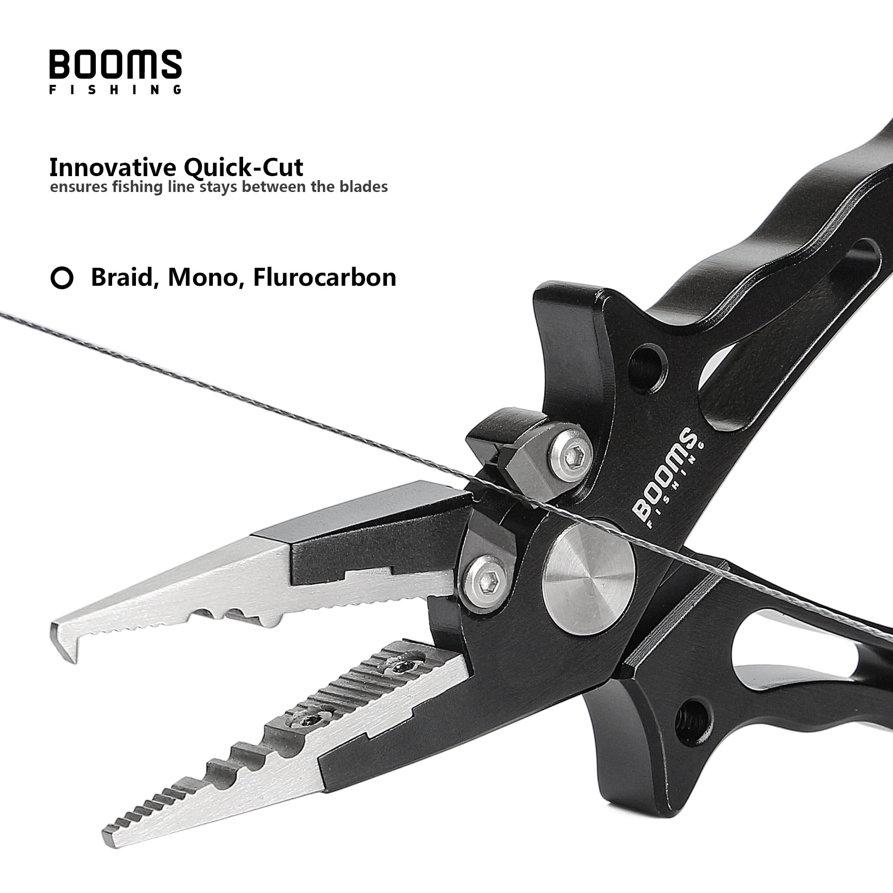 Booms Fishing X07 Quick-Cut Fishing Pliers Saltwater with Lanyard Booms Fishing X07 Quick-Cut Fishing Pliers Saltwater with Lanyard