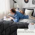 thumbnail image 4 of Juego de Edredón Reversible para Cama Queen Bedsure en Negro Oscuro, 7 Piezas, 4 of 8