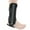 Black, variant on Air Gel Stirrup Ankle Brace Stabilizer - Adjustable Rigid Stabilizer for Sprains, Strains, Post-Op Cast Support and Injury Protection