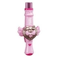 thumbnail image 1 of Pink Wand Rechargeable Bubble Machine With Led Lights Automatic Portable Mist Bubble Blower For Kids Outdoor Party Interactive Play Pink, 1 of 7