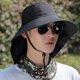 thumbnail image 5 of Gorra de pesca de ala ancha con protección solar UPF 50+ para hombre, con solapa para el cuello, para senderismo, 5 of 5