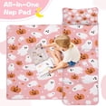 thumbnail image 4 of Halloween Ghosts and Pumpkins Toddler Nap Mats for Kids Preschool,50"x20" Sleeping Mat Bag or Kids,Toddler Sleeping Bag,Toddler Nap Mat or Daycare, 4 of 6