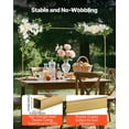 thumbnail image 2 of VEVOR Over the Table Rod Stand with Clamps, Adjustable 28"-98" Length & 13"-42" Height, Table Arch Stand with Floral Accessories, Gold Balloon Frame for Wedding Birthday Party Christmas Decoration, 2 of 9