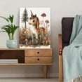 thumbnail image 5 of Qisvanset Framed Canvas Wall Art, 12x16 Inch Boho Unicorn Mushroom Woodland Nursery Art, 5 of 5