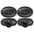 thumbnail image 1 of 2 Pairs (QTY 4) of Pioneer A-Series TS-A6980F 6x9" 4-Way 650 Watts Peak Power Coaxial Car Audio Speakers, 1 of 2