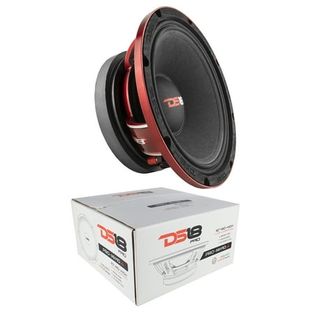 DS18 10″ 800W Mid High Loudspeaker Pro Car Audio 4 Ohm (Best Mids And Highs Car Audio)