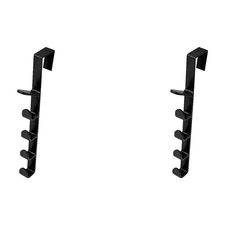 

Over The Door Hook Hanger | 5-Hook Heavy-Duty Organizer Rack For Coats Hats Banana Hook Hooks Bathroom Bathroom Shower Light S Hooks for Clothes Towel Stopper Dish Hook S Hooks for outside Small