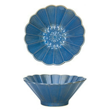 

Qeeadeea Large Ceramic Ramen Bowl Set Of 2 30oz Soup Bowl For Cereals Salads. Microwave And Oven Safe.-blue8.5 in