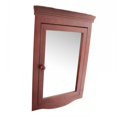 thumbnail image 3 of Renovator's Supply 27" Cherry Hardwood Corner Wall Mount Medicine Cabinet with Mirror, 3 of 5