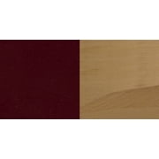 Flash Furniture HERCULES Series Ladder Back Natural Wood Restaurant Chair - Burgundy Vinyl Seat