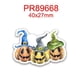 thumbnail image 1 of Cinta de grogrén impresa de Halloween de dibujos animados DIY para suministros de artesanía accesorios de costura 5 yardas, resinas planas 10 piezas. 46703, 1 of 4