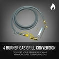 thumbnail image 3 of Kenmore - NG Conversion Kit for 4 Burner with Regular Side Burner – Steel Material, 3 of 4