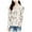 Off-White - creamcombo, variant on Rachel Roy Womens Floral Knit Blouse, Black, 6
