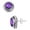 Amethyst Quartz, variant on Natural Smithsonite Women Jewelry 925 Sterling Silver Earring