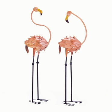 Design Toscano FLAMBOYANT FLAMINGO GARDEN STAKES