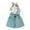 hwj# Sky Blue157, variant on Huowey Girls Summer Outfit Floral Print Sleeveless Halter Neck Tan Top Elastic Waist Cute Bow Shorts Two Piece Fashion Cozy Breathable Clothes Set Vacation Dailywear,Sky Blue,12Y