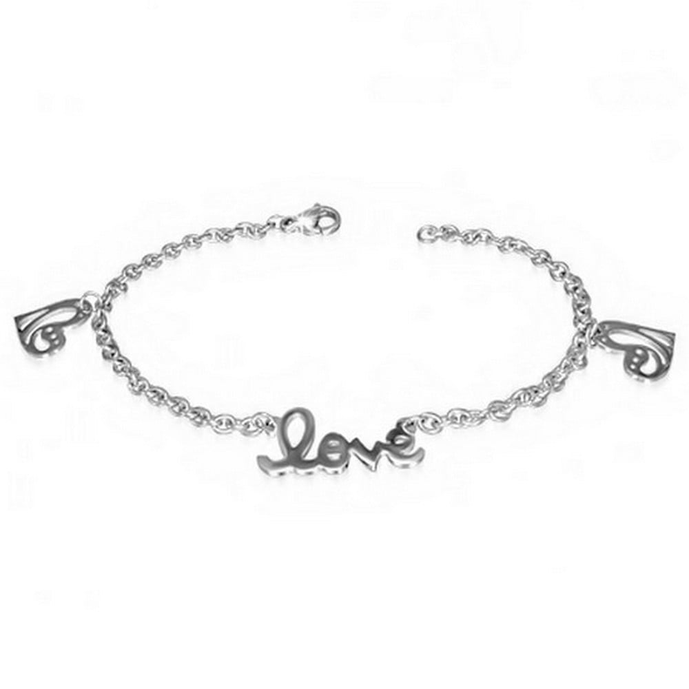 My Daily Styles Stainless Steel Silver-Tone Music Musical Clef Adjustable Link Chain Bracelet