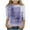 Purple, variant on BRGZLK Girls Casual T Shirts Print Pattern Fitted Cute Seven Points Sleeve Round Neck Top Fashion Comfy Breathable Soft Workout Tunic Tops Green 11-12 Years