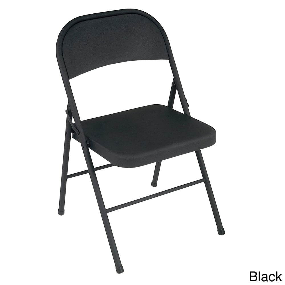 Cosco Steel Folding Chair Set Of 4 Multiple Colors