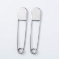 thumbnail image 1 of Tool Gadget Imperdibles de seguridad grandes, 5 PCS Imperdibles de seguridad de acero inoxidable grandes, Imperdibles de seguridad XL enormes y fuertes plateados, Lavandería extra grande, 1 of 5