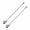 Silver, variant on 2 Pices Bar Spoon Cocktail Mixing Stirrers for Drink, Silverware, Bar Accessories, Espresso Accessories, Coffee Bar Accessories Stainless Steel 7.87 Inches Long Handle, Silver 2 Pieces