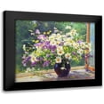 thumbnail image 1 of Smirnov, Igor 24x20 Black Modern Framed Museum Art Print Titled - Wildflowers on the Window, 1 of 5