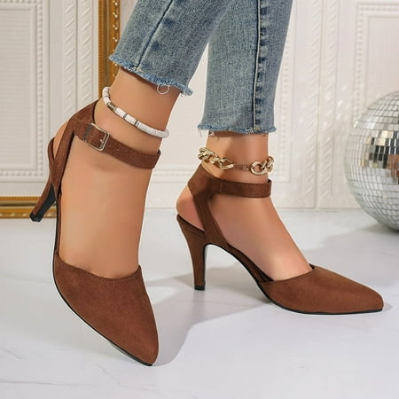 New Women s Pointed Toe High Heels Slingback Bowknot Formal Pumps Dress Shoes