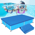 thumbnail image 1 of Heavy Duty Waterproof Rectangle Inflatable Swimming Pool Cover-87"x59"-, 1 of 6