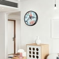 thumbnail image 6 of Voice Activated Clock with Glow Light 12 Inch Large Silent Wall Clock Battery Operated for Home Decor Sailfish and Coral Reef, 6 of 8