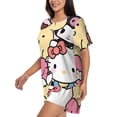 thumbnail image 2 of Lsque Sanrio Women's Short-Sleeved Pajama Set - 2 Piece Soft and Lightweight Sleepwear Set-Small, 2 of 9