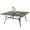 Black, variant on Sophia & William Metal 60" x 60" Patio Outdoor Square Dining Table for 8, Black